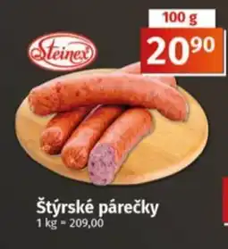 Coop Štýrské párečky nabídka