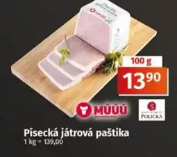 Coop Písecká játrová paštika nabídka