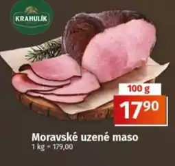 Coop Moravské uzené maso nabídka