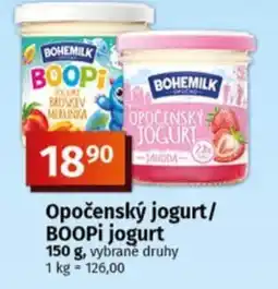 Coop Opočenský jogurt/ BOOPi jogurt nabídka