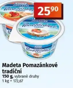 Coop Madeta Pomazánkové tradiční nabídka