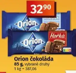 Coop Orion čokoláda nabídka