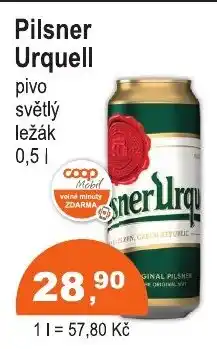 COOP DISKONT Pilsner Urquell nabídka
