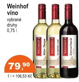 COOP DISKONT Weinhof víno nabídka