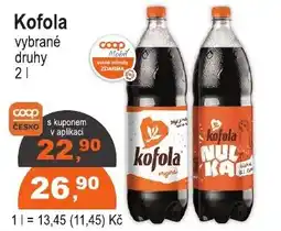 COOP DISKONT Kofola nabídka