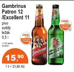 COOP DISKONT Gambrinus Patron 12 /Excellent 11 nabídka
