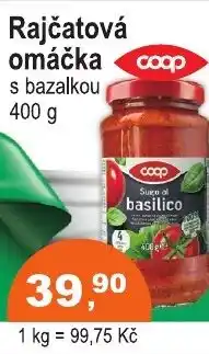 COOP DISKONT Rajčatová omáčka nabídka