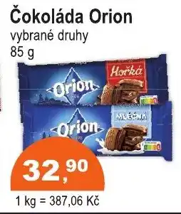 COOP DISKONT Čokoláda Orion nabídka