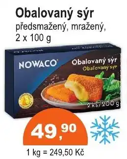 COOP DISKONT Nowaco Obalovaný sýr nabídka