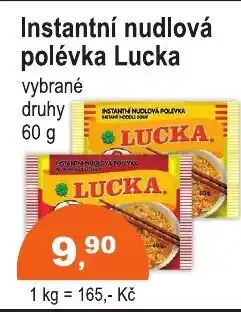 COOP DISKONT Instantní nudlová polévka Lucka nabídka