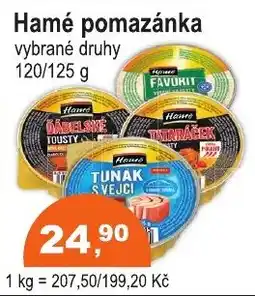 COOP DISKONT Hamé pomazánka nabídka