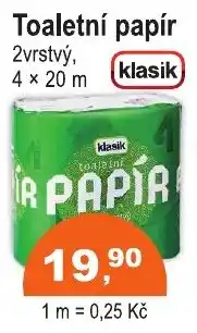 COOP DISKONT Toaletní papír nabídka