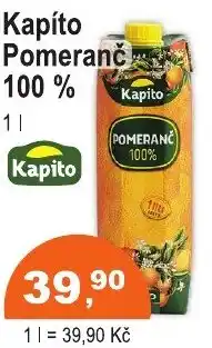 COOP DISKONT Kapíto Pomeranč 100 % nabídka