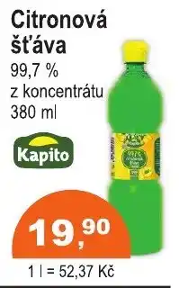 COOP DISKONT Kapito Citronová šťáva nabídka