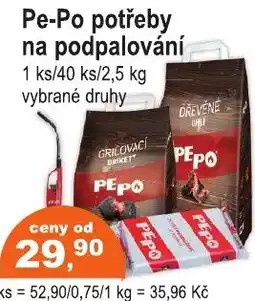 COOP DISKONT Pe-Po potřeby na podpalování nabídka