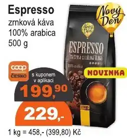 COOP DISKONT Espresso nabídka