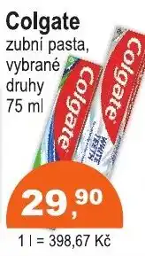 COOP DISKONT Colgate zubní pasta nabídka