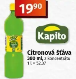 Coop Kapito Citronová šťáva nabídka