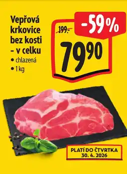 Albert Vepřová krkovice bez kosti - v celku nabídka