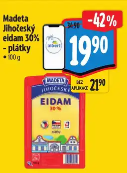 Albert Madeta Jihočeský eidam 30% - plátky nabídka