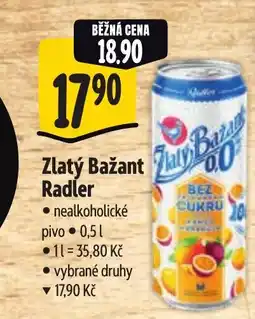 Albert Zlatý Bažant Radler nabídka