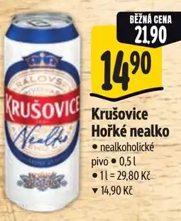 Albert Krušovice Hořké nealko nabídka
