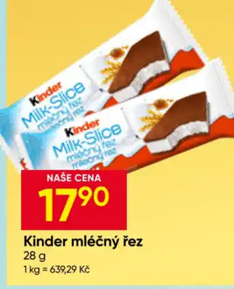 Hruška Kinder mléčný řez nabídka