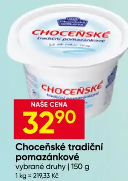 Hruška Choceňské tradiční pomazánkové nabídka