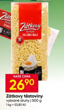 Hruška Zátkovy těstoviny nabídka