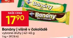 Hruška Banány | višně v čokoládě nabídka