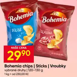 Hruška Bohemia chips | Sticks | Vroubky nabídka