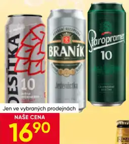 Hruška Ostravar 10 | Staropramen 10 | Braník Jedenáct nabídka