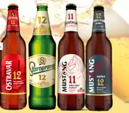 Hruška Staropramen 12 | Ostravar 12 Mustang 11 | Mustang 12 Hořký nabídka