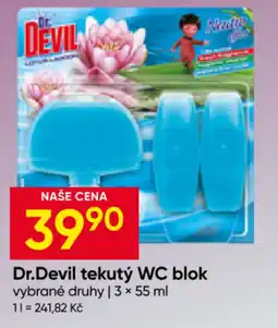 Hruška Dr.Devil tekutý WC blok nabídka