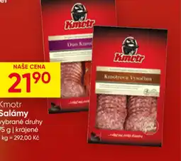 Hruška Kmotr Salámy nabídka