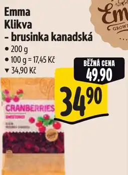 Albert Emma Klikva - brusinka kanadská nabídka