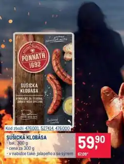 Makro Sušická klobása nabídka