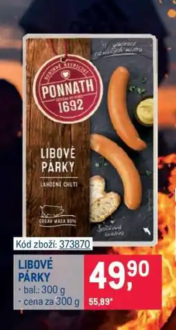 Makro Libové párky nabídka