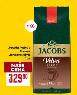 Billa Jacobs Velvet Crema Zrnková káva 1 kg nabídka