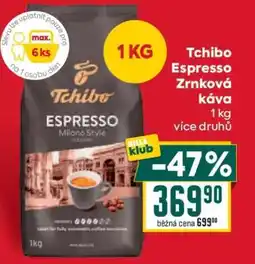 Billa Tchibo Espresso zrnková káva nabídka
