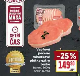 Billa Vepřová pečeně minutkové plátky extra tenké nabídka