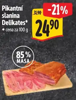 Albert Pikantní slanina Delikates nabídka