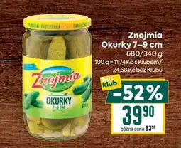 Billa Znojmia Okurky 7–9 cm nabídka