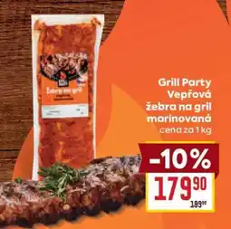 Billa Grill Party Vepřová žebra na gril marinovaná nabídka