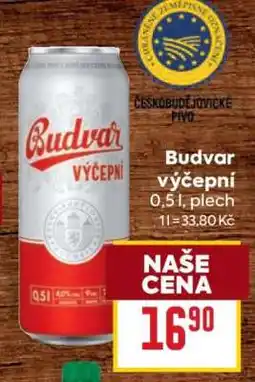 Billa Budvar výčepní nabídka