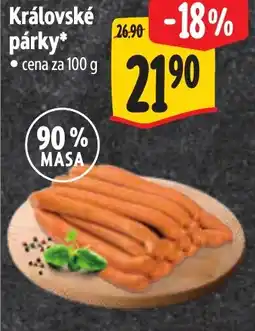 Albert Královské párky nabídka