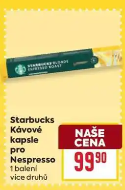 Billa Starbucks Kávové kapsle pro Nespresso nabídka