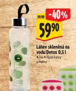 Albert Láhev skleněná na vodu Detox 0,5 l nabídka
