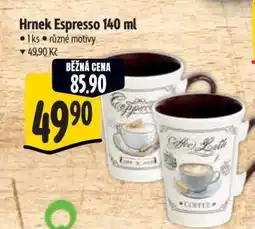 Albert Hrnek Espresso 140 ml nabídka