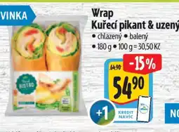 Albert Wrap Kuřecí pikant & uzený nabídka